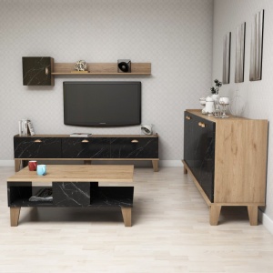 Πλήρες σετ σαλονιού Sumer G7030 Oak-Marble - Img 2