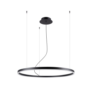 Πολυέλαιος LED Oda, Μαύρος, 3000K, 80x80x120 cm