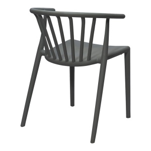 Πολυθρόνα Κήπου Armchair Pako World Σκούρο Γκρι 55x53x73 cm - Img 2