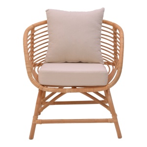 Πολυθρόνα Κήπου Caxen Boho Pako World Φυσικό 72x63x75 cm - Img 4