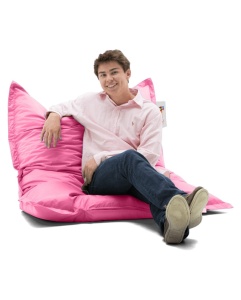 Πολυθρόνα Πουφ Κήπου Cushion Ροζ 100x100x20 cm