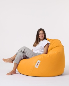 Πολυθρόνα Πουφ Κήπου Premium Κίτρινο 115x130x39 cm - Img 10