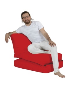 Πολυθρόνα Πουφ Κήπου Siesta Κόκκινο 180x55x40 cm - Img 4