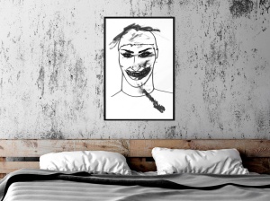 Πόστερ - Scary Clown, με μαύρη κορνίζα, 30x45 cm - Img 2