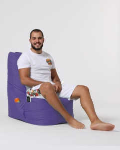 Πουφ beanbag κήπου Diamond Μωβ - Img 12