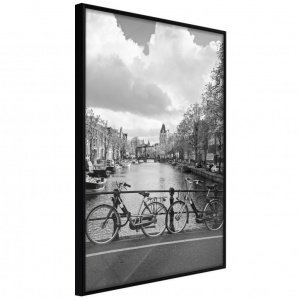 Πόστερ - Bicycles Against Canal, με μαύρη κορνίζα, 40x60 cm