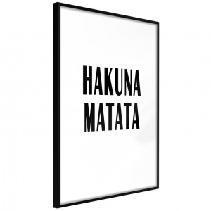 Πόστερ - Hakuna Matata, με μαύρη κορνίζα, 20x30 cm