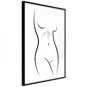 Πόστερ - Minimalist Nude, με μαύρη κορνίζα, 40x60 cm