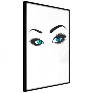 Πόστερ - Piercing Gaze, με μαύρη κορνίζα, 40x60 cm