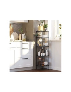 Ραφιέρα αποθήκευσης, Songmics, 100 kg, LGR23BK, Μαύρο, 30 x 30 x 123 cm - Img 4
