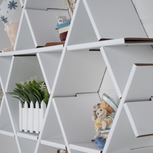 Ράφι din carton HEXBEYAZ Λευκό 70x67x11 cm - Img 5