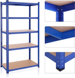 Ράφι Songmics, 5 Ράφια, 50 x 100 x 200 cm, Blue, GLR050E01 - Img 6