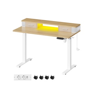 Ρυθμιζόμενο γραφείο Vasagle Λευκό 120x60x131.5 cm