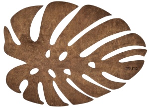 Σετ ξύλινα σουπλά (4 τεμ.) Monstera Καρυδί 33x45 cm - Img 5
