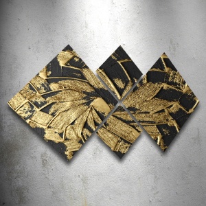 Σετ πίνακες canvas (4 τεμάχια) 4MDF700733563 Πολύχρωμο 60x115 cm - Img 2
