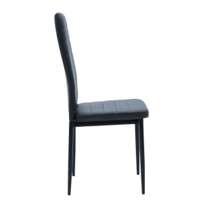 Σετ τραπεζαρίας Chloe-Parker, Pako World, Γυαλί, Γκρι, 120x70x75 cm - Img 4