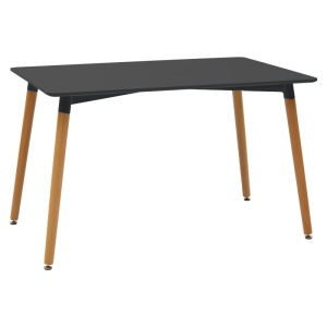 Σετ τραπεζαρίας Natali-Parker, Pako World, 5 τεμάχια, MDF, Μαύρο, 120x80x76 cm - Img 5