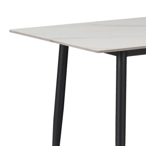 Σετ τραπέζι και καρέκλες 5 τεμ. Azori-Gustas Ανθρακί 120x60x75 cm - Img 6