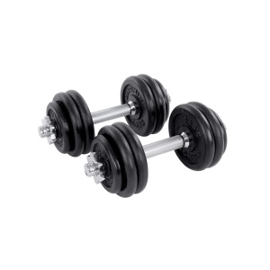 Σετ 2 τεμ. αλτήρες 2x15 kg Songmics Μαύρο 35x16x16 cm - Img 2