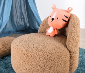 Σκαμπό Reza Camel 45x47 cm - Img 6
