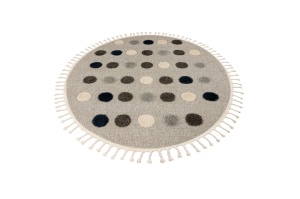 Στρογγυλό Χαλί copii Fano Γκρι 133x133 cm - Img 5