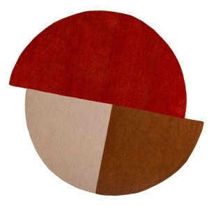 Στρογγυλό Χαλί Mia Segment Caramiziu 150x150 cm, Flair Rugs - Img 2