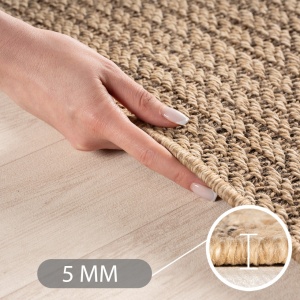 Στρογγυλό Χαλί Timber V4 Μπεζ 120x120 cm - Img 5