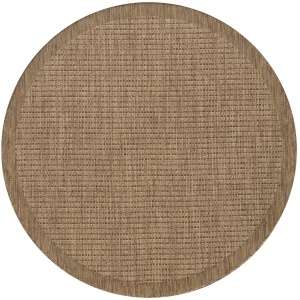 Στρογγυλό Χαλί Giza Καφέ 200x200 cm