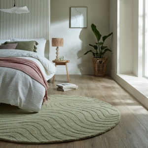 Στρογγυλό Χαλί Mesmerise Πράσινο 160x160 cm, Flair Rugs