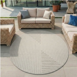 Στρογγυλό Χαλί Nova V2 Κρεμ 200x200 cm