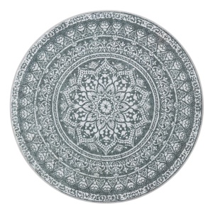 Στρογγυλό Χαλί Songmics Γκρι deschis 160x160 cm