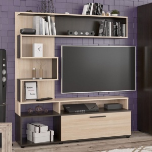 Σύνθεση TV Jasper, Wenge, 151.5x37.5x169.5 cm - Img 2