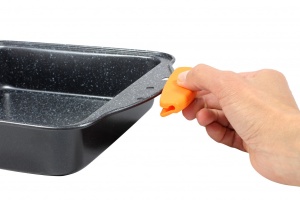Ταψί ψησίματος με λαβή σιλικόνης, 27 cm, Orange BH/1135 - Img 3