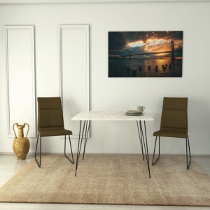 Τραπέζι Sandalf Square-Marmo