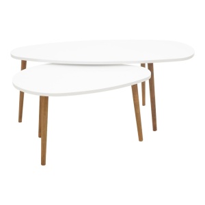 Τραπεζάκι σαλονιού Monty Pako World Λευκό 116x46x6 cm