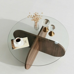 Τραπεζάκι σαλονιού Bubble Walnut - Img 5