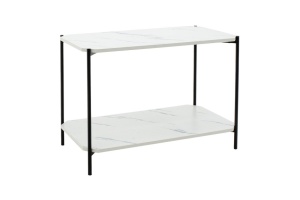 Τραπεζάκι σαλονιού Mara MDF Λευκό 80x40x55cm - Img 2