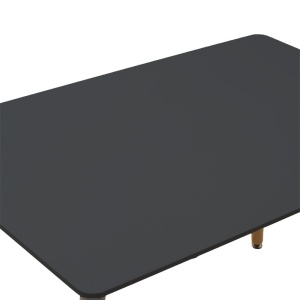 Τραπέζι σαλονιού Natali Pako World Μαύρο 120x80x76 cm - Img 3