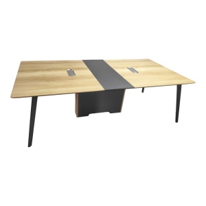 Τραπέζι συνεδριάσεων γραφείου Denith Natural 240x120x75 cm - Img 3
