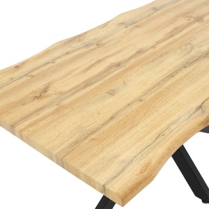 Τραπέζι Gilman MDF σε sonoma-Μαύρο 180x90x75 cm - Img 4