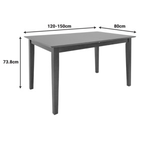 Τραπέζι Mabor Καρυδί 150x80x73.8 cm - Img 8