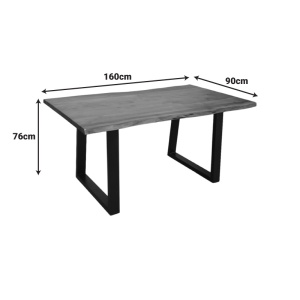 Τραπέζι Miles Καφέ 160x90x76 cm - Img 5