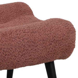 Υποπόδιο πολυθρόνας Silla, Pako World, Ροζ, 68x58x40 cm - Img 3