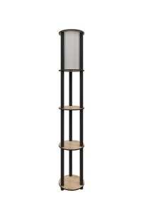 Φωτιστικό Δαπέδου KS-11107 Καρυδί 17x35x150 cm - Img 5
