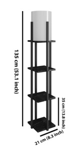 Φωτιστικό Δαπέδου Nora-Black Μαύρο - Img 3