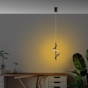 Φωτιστικό οροφής Likma Μαύρο 16x50-100x16 cm - Img 2