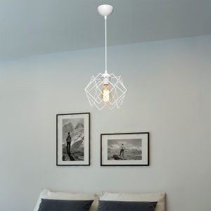 Φωτιστικό οροφής Teeby, Pako World, μεταλλικό, Λευκό, 22x22x17 cm - Img 2