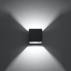 Φωτιστικό τοίχου Quad, Ανθρακί, 10x12x10 cm - Img 3