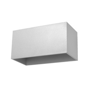 Φωτιστικό τοίχου Quad, Γκρι, 20x12x10 cm