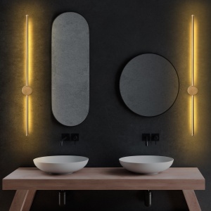 Φωτιστικό Τοίχου Sword, Χρυσό, 91x10x7 cm - Img 4